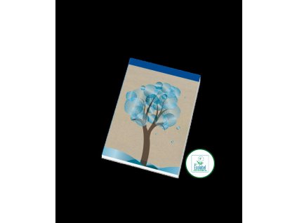 Blok šitý Eko A6, 50 listů, čistý, 16050/4 E Green Line