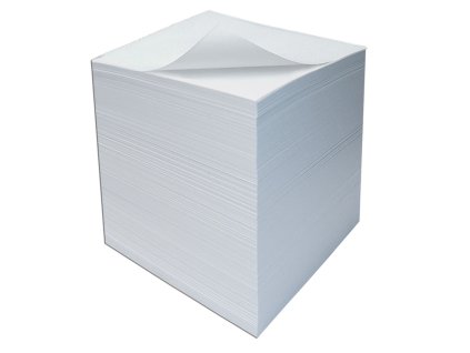 Špalíček papírový (kostka) 9x9x4,5cm bílý 101519
