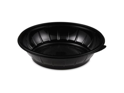 Salátová miska kulatá, černá, pr.23cm, 1000ml 09.74389