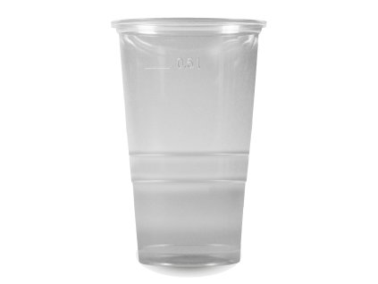 Kelímek plast pivní 0,5l čirý 01.73216, 01.73225