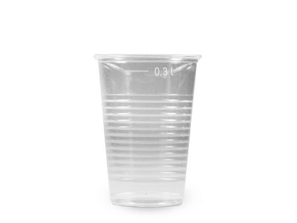 Kelímek plast 0,3l čirý 01.73213