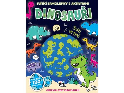 3961-5 Svítící samolepky s aktivitami Dinosauři