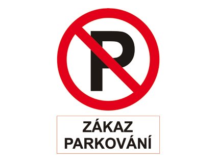 692pPLAST.CEDULKA ZAKAZ.PARKOVANI A4