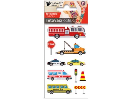16028 Tetovací obtisky 10,5 x 6 cm - doprava