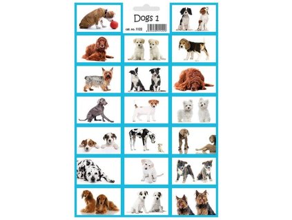 1122 Dětské samolepky psi