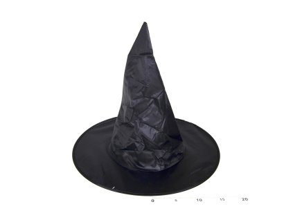 W880217 KLOBOUK ČARODĚJNICKÝ ČERNÝ DOSPĚLÝ