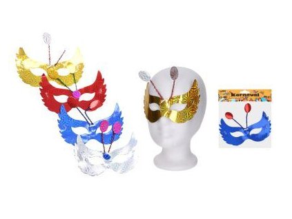 W026072 Set karneval - maska, 4 barvy