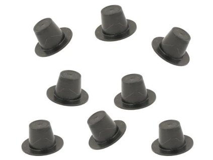 18087 Klobouček plastový dekorační 8 ks