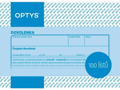 1146 Dovolenka A6, 100 listů