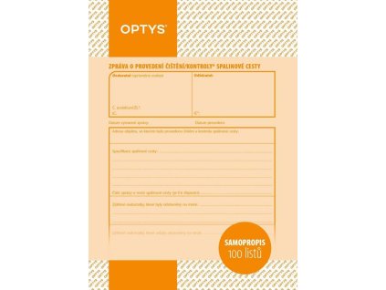 1217 Zpráva o provedení čištění a kontroly spalinové cesty A5, samopropisovací, 100 listů