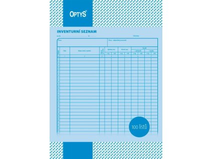 1049 Inventurní seznam,A4,100 listů