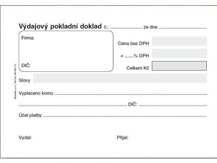 ET040 VYDAJOVY POKLAD.DOKLAD A6 PB#$