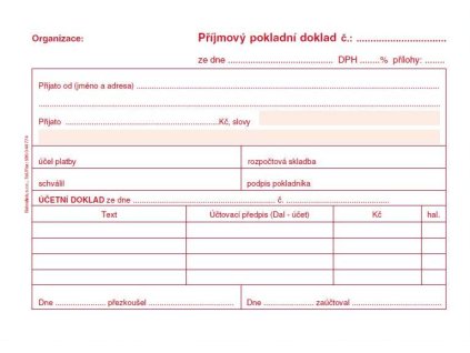PT030 PRIJ.DOKL.I PRO PODV.UCET.A6 $