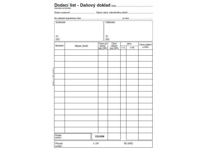 PT140 DOD.LIST DAŇ.DOK.A5 SP
