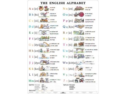 253-4 English Alphabet A4 lamino