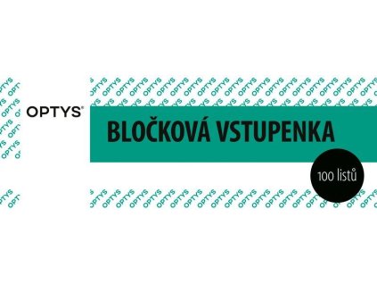 1267 Bločková vstupenka, 100 listů