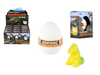 VEJCE DINO LÍHNOUCÍ A ROSTOUCÍ Z VAJÍČKA 6CM V KR 770005/850741