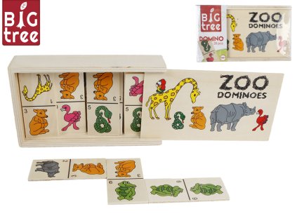 DOMINO DŘEVĚNÉ ZVÍŘÁTKA 28KS V KR   610016