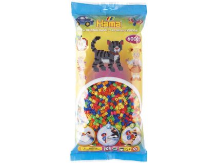 HAMA ZAŽEHLOVACÍ KORÁLKY MIDI - MIX NEONOVÝCH BAREV - 6.000 KS   H205-51