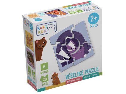 KUKIKUK VÉÉÉLIKÉ PUZZLE MLÁĎATA S MÁMOU   80005