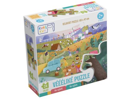 KUKIKUK VÉÉÉLIKÉ PUZZLE NA VÝLETĚ   80052