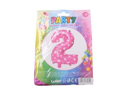 NAFUKOVACÍ  BALONEK Č.2  RŮŽOVÝ SE SRDÍČKY  818477