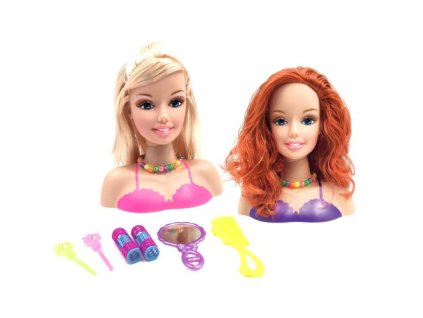 ČESACÍ HLAVA SET 21CM 2 DRUHY 114357