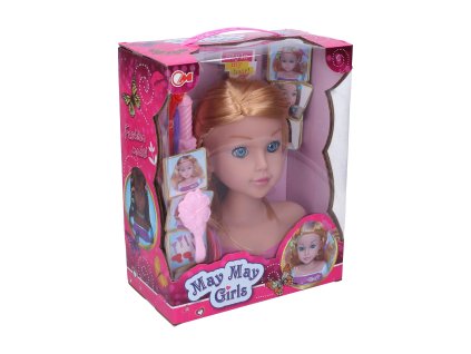 ČESACÍ HLAVA 22CM 2DRUHY V KRABIČCE W014238