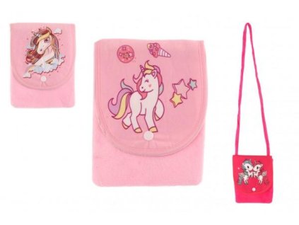 KABELKA JEDNOROŽEC LÁTKOVÁ/PLYŠ 3 DRUHY   861222