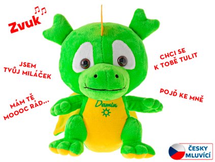 DRÁČEK DAMIN 19CM ČESKY MLUVÍCÍ 0M+  94524