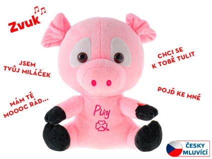 PRASÁTKO PIKY 21CM ČESKY MLUVÍCÍ 0M+  94522