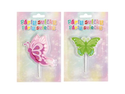 doprodej 1131326 Párty svíčka MOTÝL ( mix 4 barev)