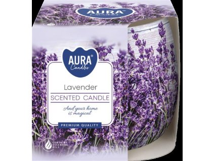 Sn71s VONNÁ SVÍCE VE SKLE LEVANDULE