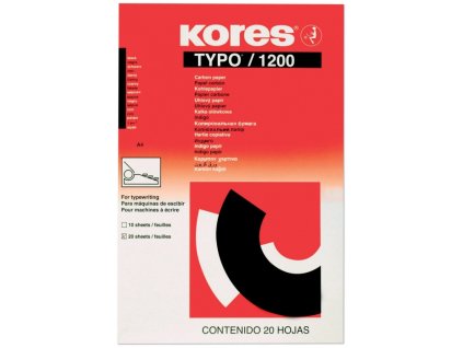 UHLOVÝ PAPÍR ČERNÝ KORES CARBONET 100LISTŮ 1324/5500050