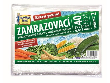 MIKROTENOVÉ ZAMRAZOVACÍ SÁČKY VELIKOST 2 25X35CM 0,017MY 135