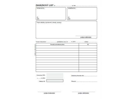 PT180 ZAKAZKOVY LIST A5 SP