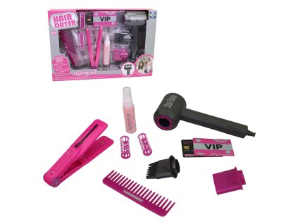 FÉN ČERNÝ NA BATERIE S PŘÍSLUŠENSTVÍM   21025