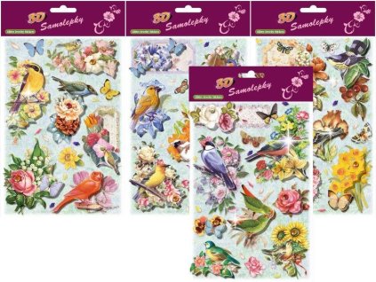 SAMOLEPKY 3D 14X23CM S GLITRY 622 24378