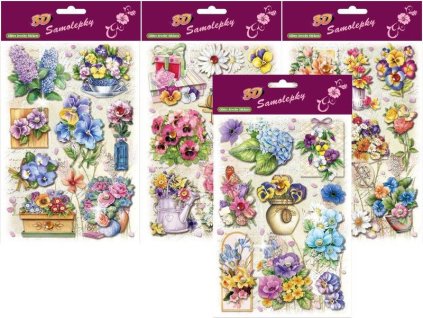 SAMOLEPKY 3D 14X23CM S GLITRY 634 24378 X