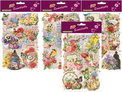 SAMOLEPKY 3D 14X23CM S GLITRY 641 24378