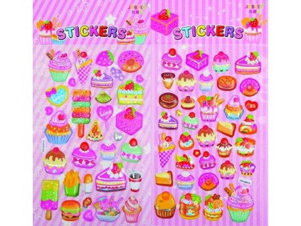 DĚTSKÉ 3D SAMOLEPKY DORTÍKY ZMRZLINKY MIX 620213