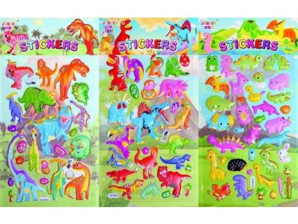 DĚTSKÉ 3D SAMOLEPKY DINOSAUŘI MIX 720213 X