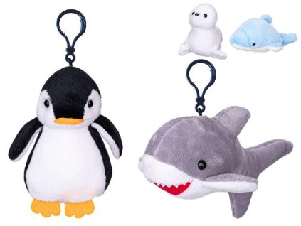 KLÍČENKA ZVÍŘÁTKO MOŘSKÉ PLYŠOVÉ 10CM 4 DRUHY   90163
