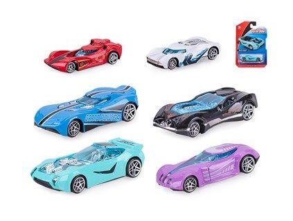 AUTO ZÁVODNÍ KOV 8CM 6 DRUHŮ    66017