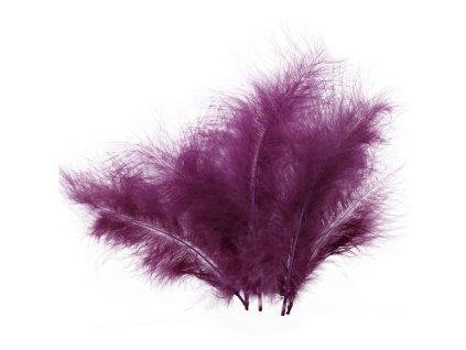 228903 TMAVĚ FIALOVÁ PEŘÍČKA CCA 16CM