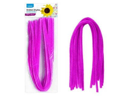 DRÁTEK ŽINYLKA FIALOVÝ 10KS 500X8MM   200282