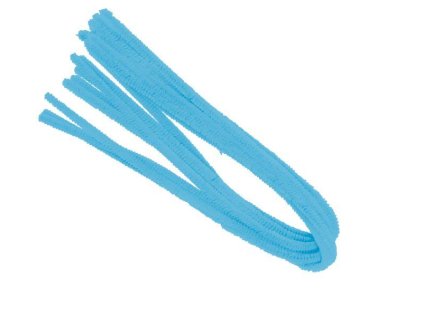 DRÁTEK ŽINYLKA SVĚTLE MODRÝ 10KS 500X8MM   200264