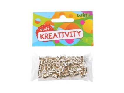 W033517 Zlaté korálky 5x7 mm - 50ks