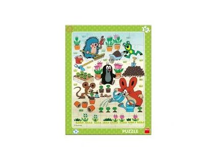 DINO PUZZLE 40 DÍLŮ DESKOVÉ KRTEK A ZAHRADNÍK 322288