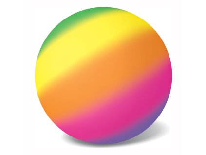 MÍČ 14CM DUHOVÝ  38449